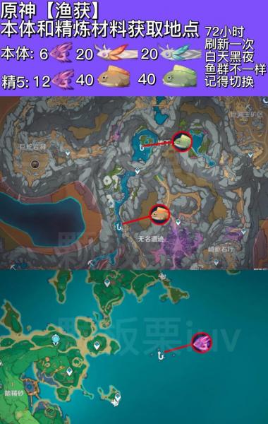 原神钓鱼点多久刷新